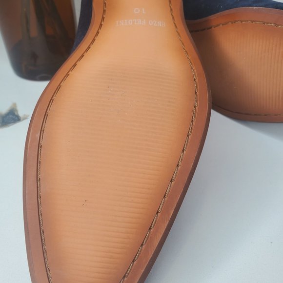 Blue Suede Oxfords - Picture 5 of 14